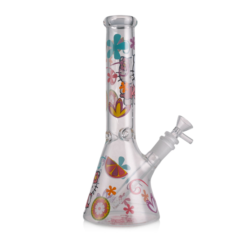 KICKBACK GLASS – Clear Cute Kitty Beaker Bong | Wholesale Glass Water Pipe