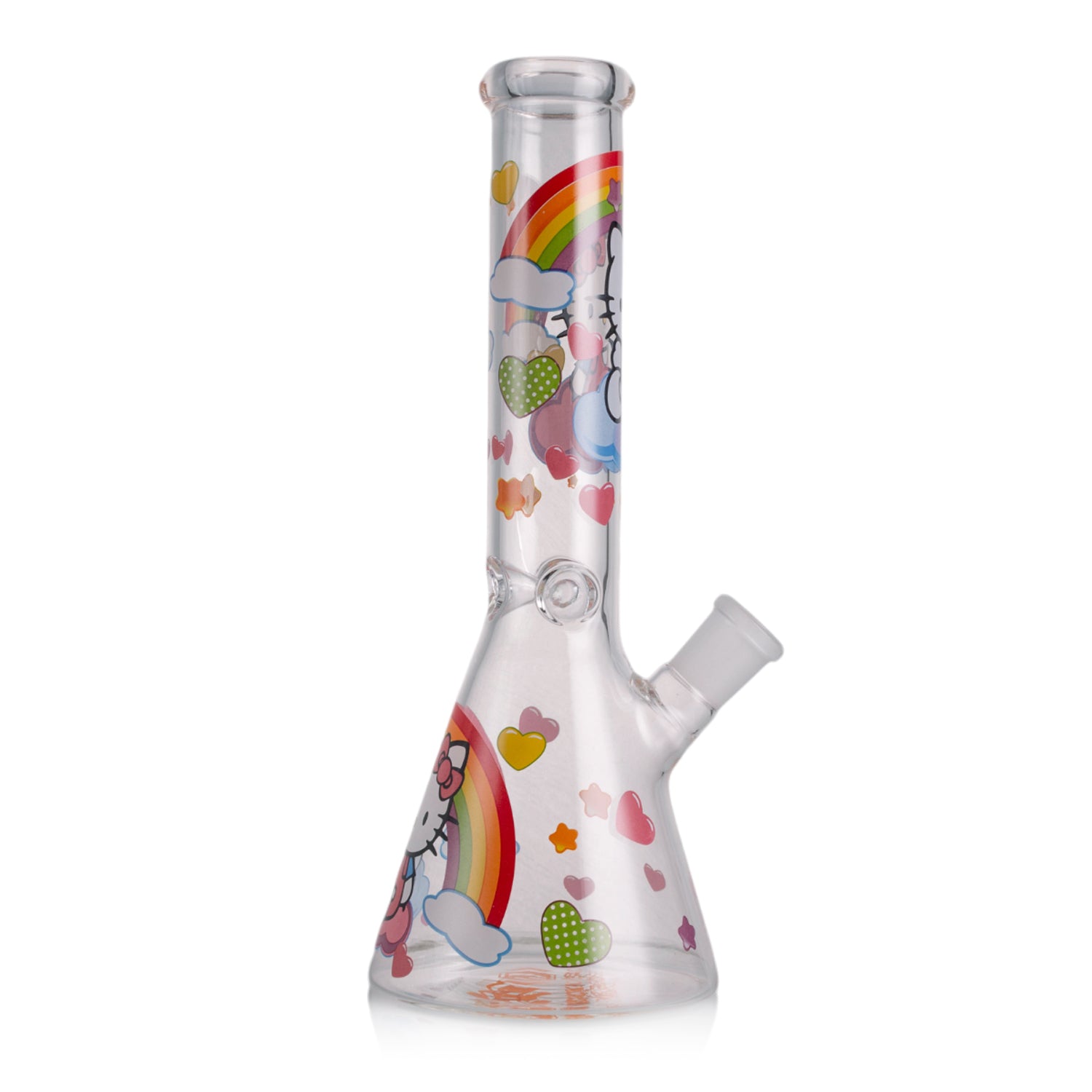 KICKBACK GLASS – Clear Cute Kitty Beaker Bong | Wholesale Glass Water Pipe