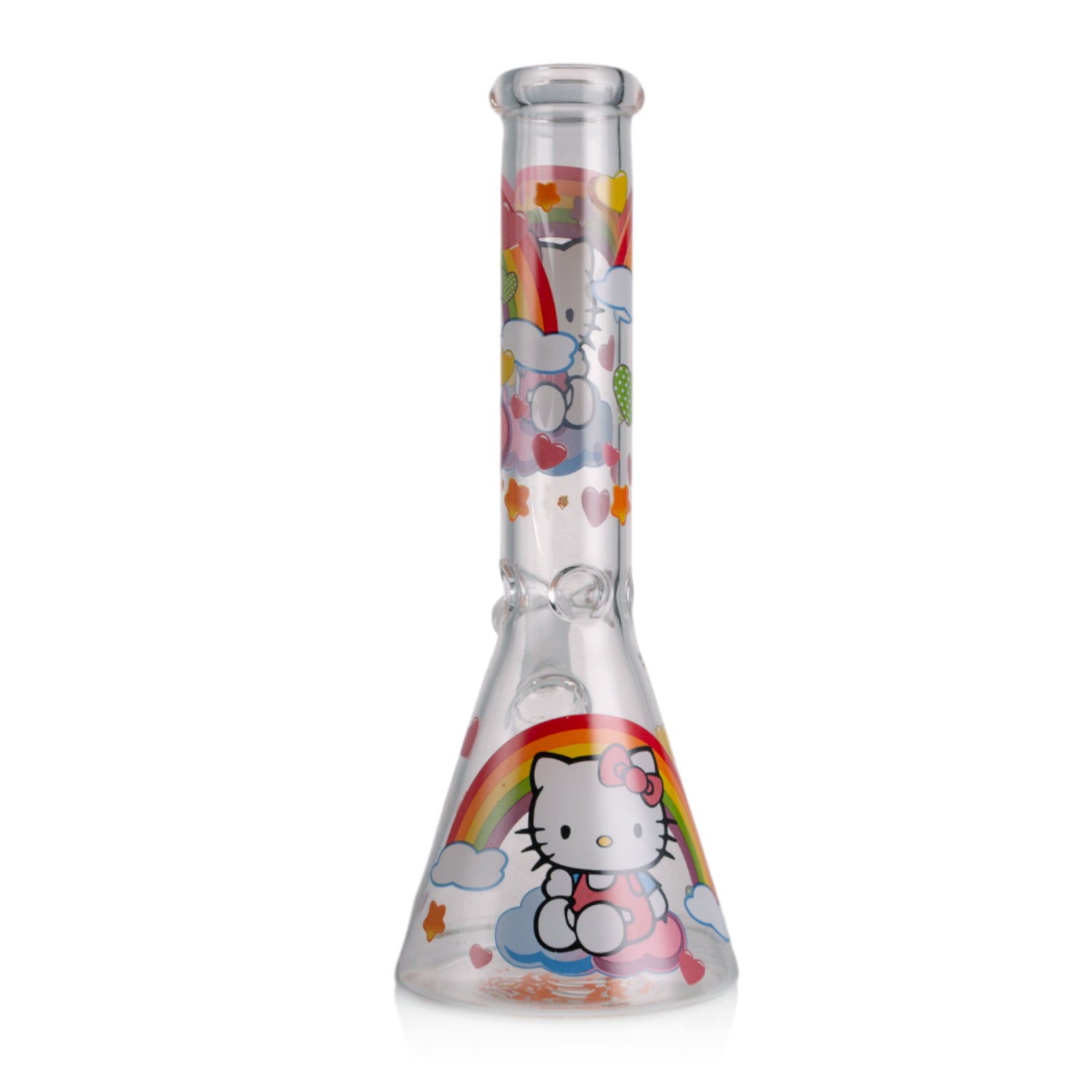 KICKBACK GLASS – Clear Cute Kitty Beaker Bong | Wholesale Glass Water Pipe