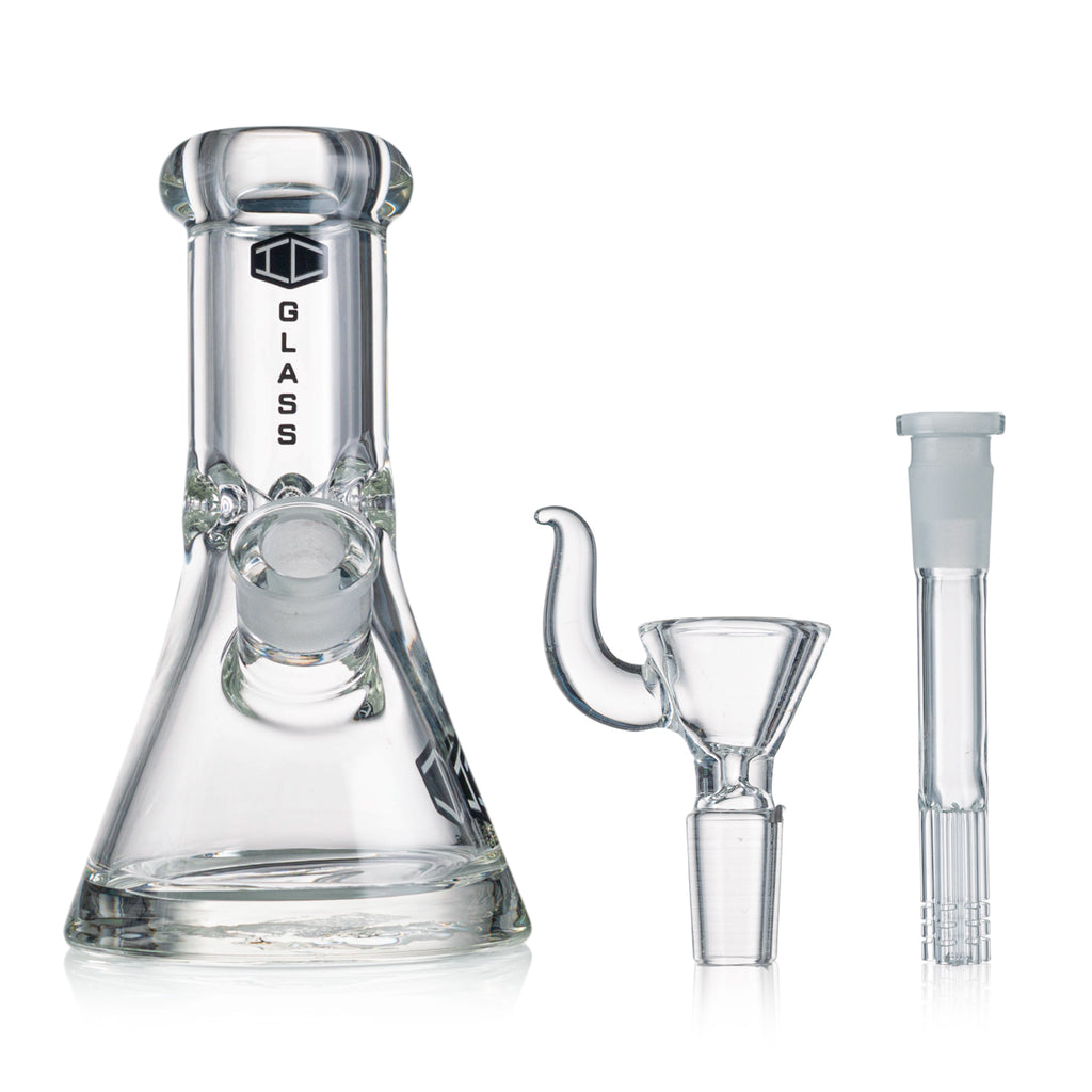IC GLASS Heavy Base Beaker – 10 Inch, 9mm Thick Glass Water Pipe