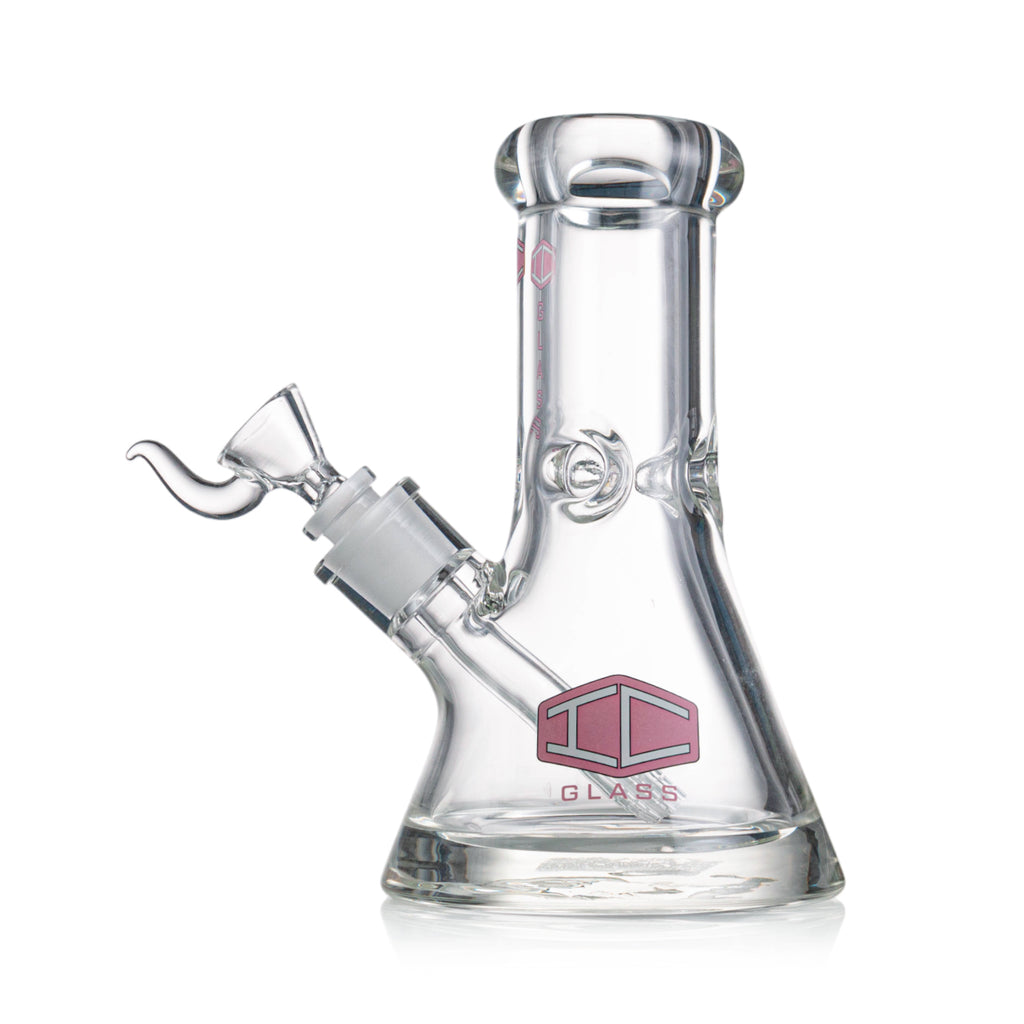 IC GLASS - Heavy Base Beaker with tree arm perc downstem | 8" Inch, 9MM Thick Glass Water Pipe