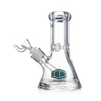 IC GLASS - Heavy Base Beaker with tree arm perc downstem | 8" Inch, 9MM Thick Glass Water Pipe