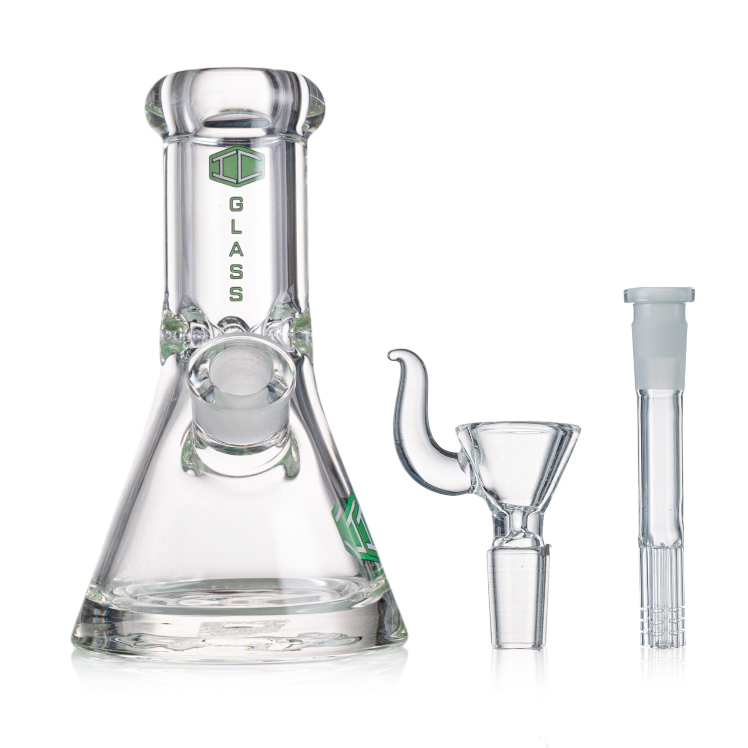 IC GLASS Heavy Base Beaker – 10 Inch, 9mm Thick Glass Water Pipe