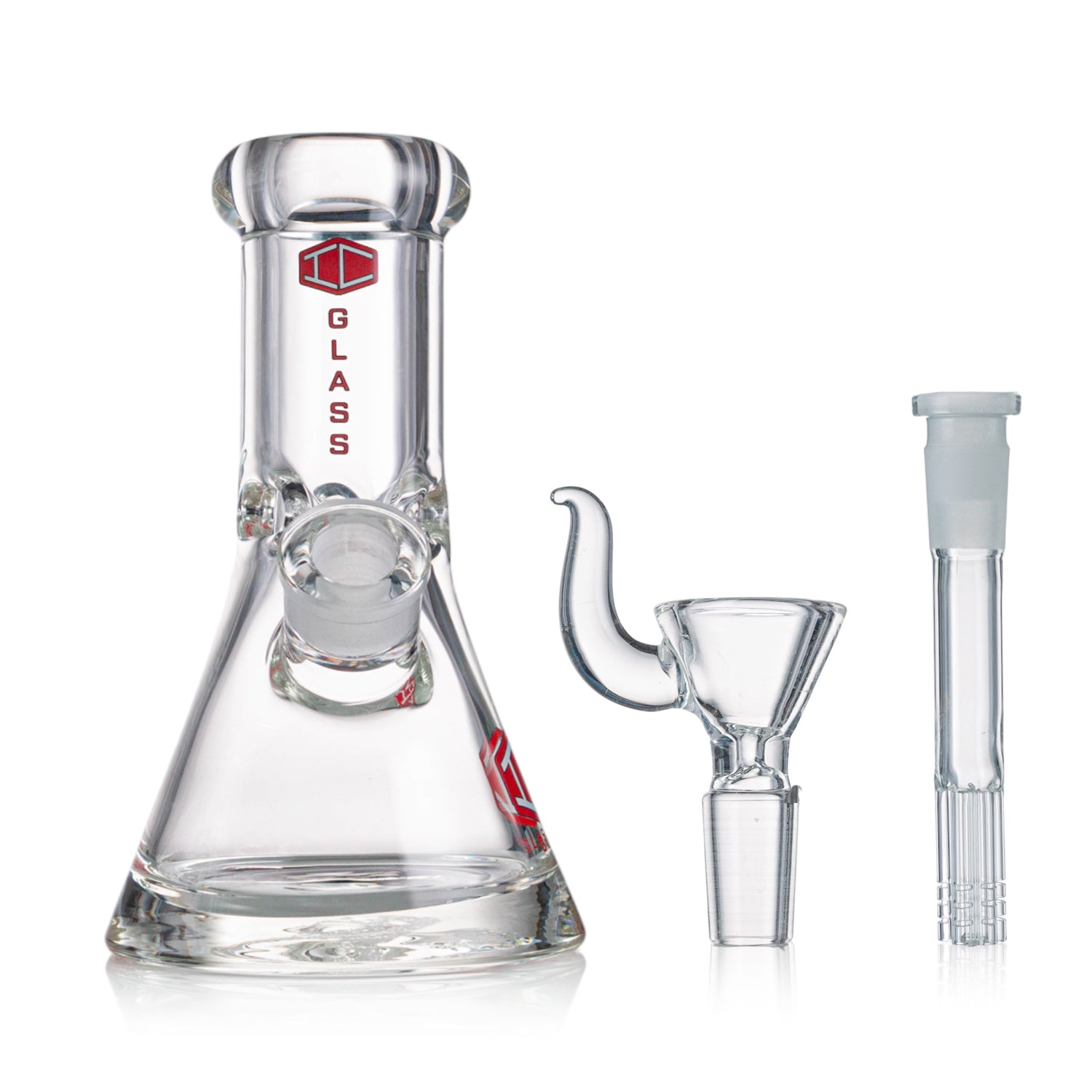 IC GLASS Heavy Base Beaker – 10 Inch, 9mm Thick Glass Water Pipe Secondary image