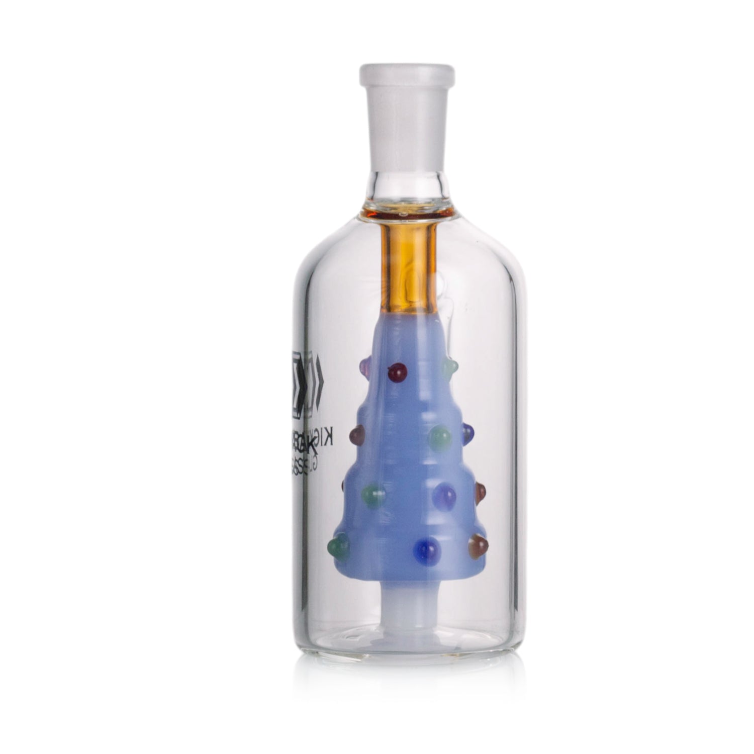 Wholesale Kickback Glass 14mm 90D Ash Catcher | Xmas Tree Perc Design
