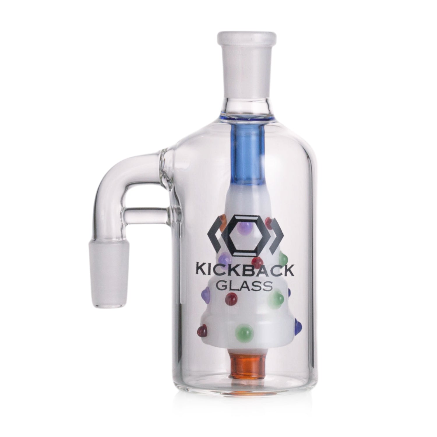 Wholesale Kickback Glass 14mm 90D Ash Catcher | Xmas Tree Perc Design