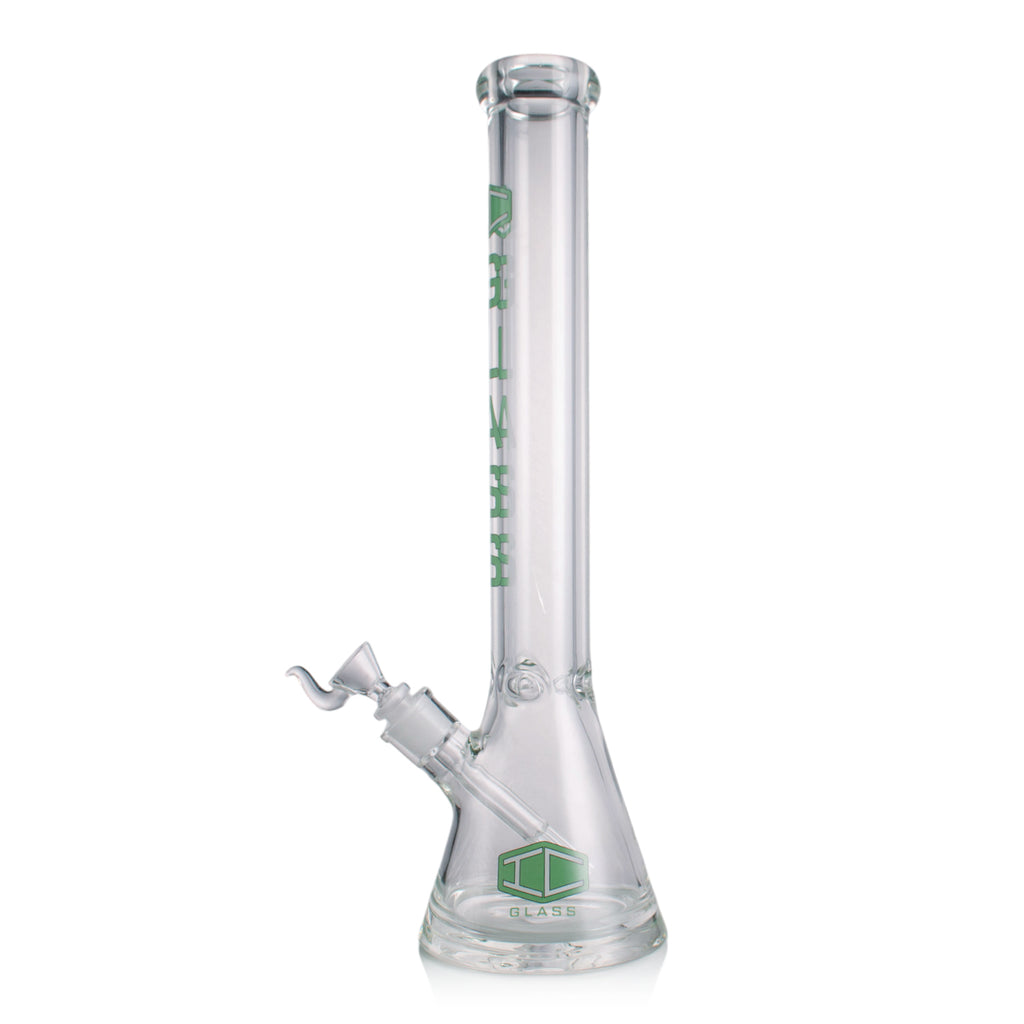 IC GLASS 18” Beaker Bong – 9MM Thick Glass Water Pipe with Heavy Base