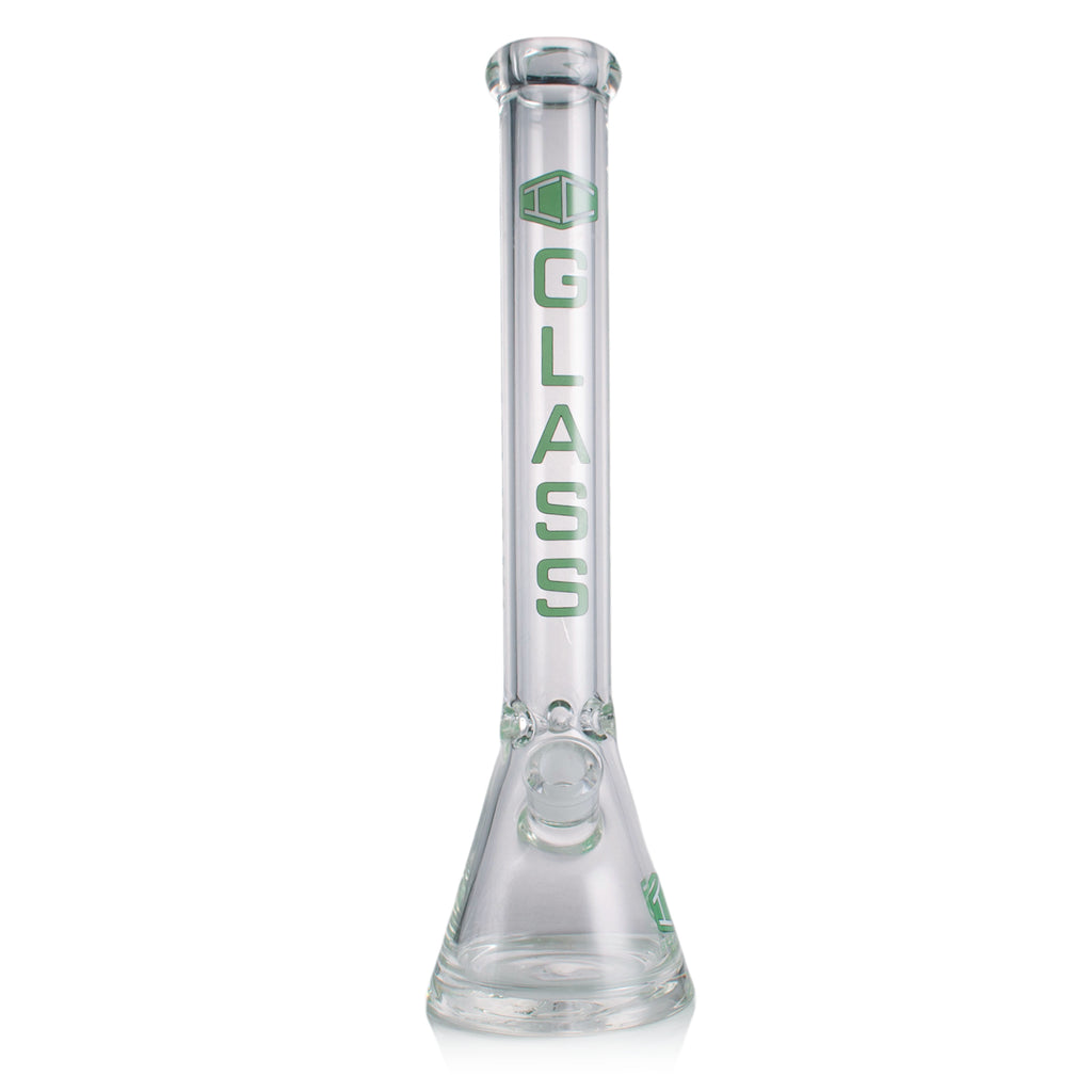 IC GLASS 18” Beaker Bong – 9MM Thick Glass Water Pipe with Heavy Base
