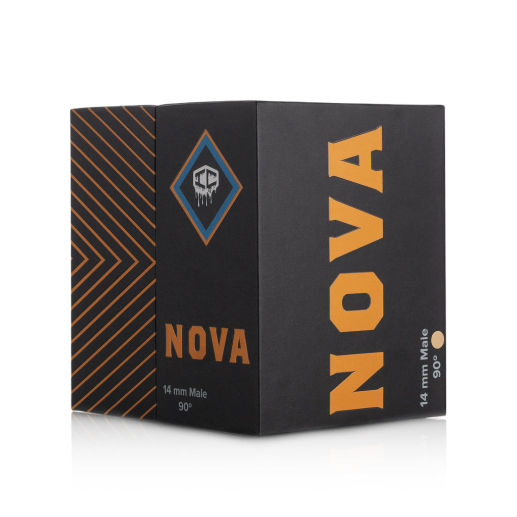 IC Quartz - Nova | 14mm 90° Banger | Includes Terp Ball Grabber, Carb Cap & Terp Balls | 5 Colors