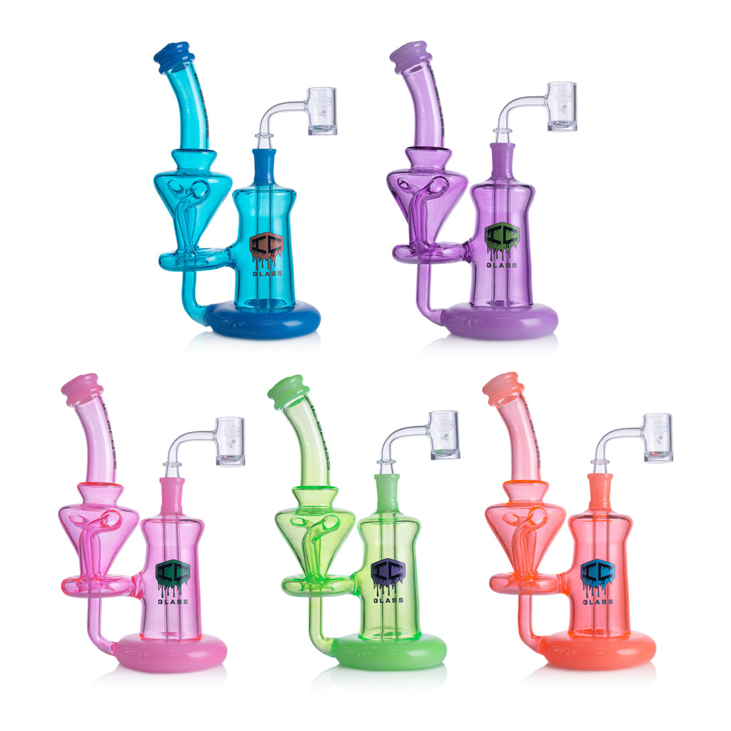 IC GLASS - Neon color recycler with multi tube drain function