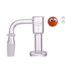 IC Glass - Flett | 14mm 90D Quartz Banger | Includes Carb Cap, Terp Balls & Sticker | 5 Colors