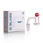 IC Glass - Carrie | 14mm 90D Quartz Banger | Includes Carb Cap, Terp Balls & Sticker | 5 Colors