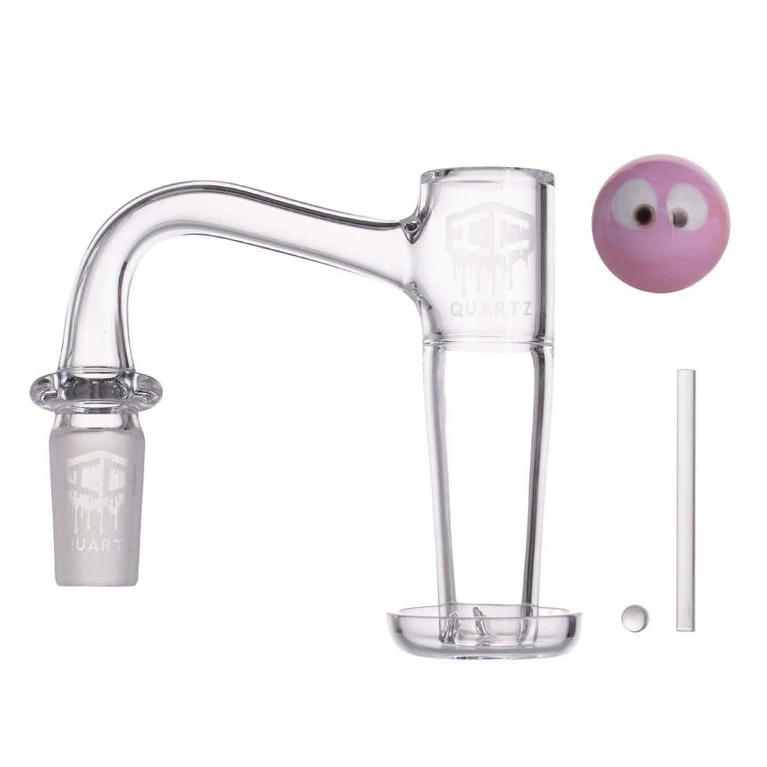 IC Quartz - GREENGOLD | 14MM  Male Banger | Includes Carb Cap, Terp Balls |90D