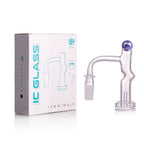 IC Glass - Columbia | 14mm 90D Quartz Banger | Includes Carb Cap, Terp Balls & Sticker | 5 Colors