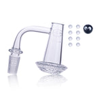 IC Glass - Martin River | 14mm 90D Quartz Banger  | Includes Carb Cap, Terp Balls | 5 Colors