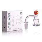 IC Glass - Agassiz | 14mm 90D Quartz Banger | Includes Carb Cap, Terp Balls & Sticker | 5 Colors