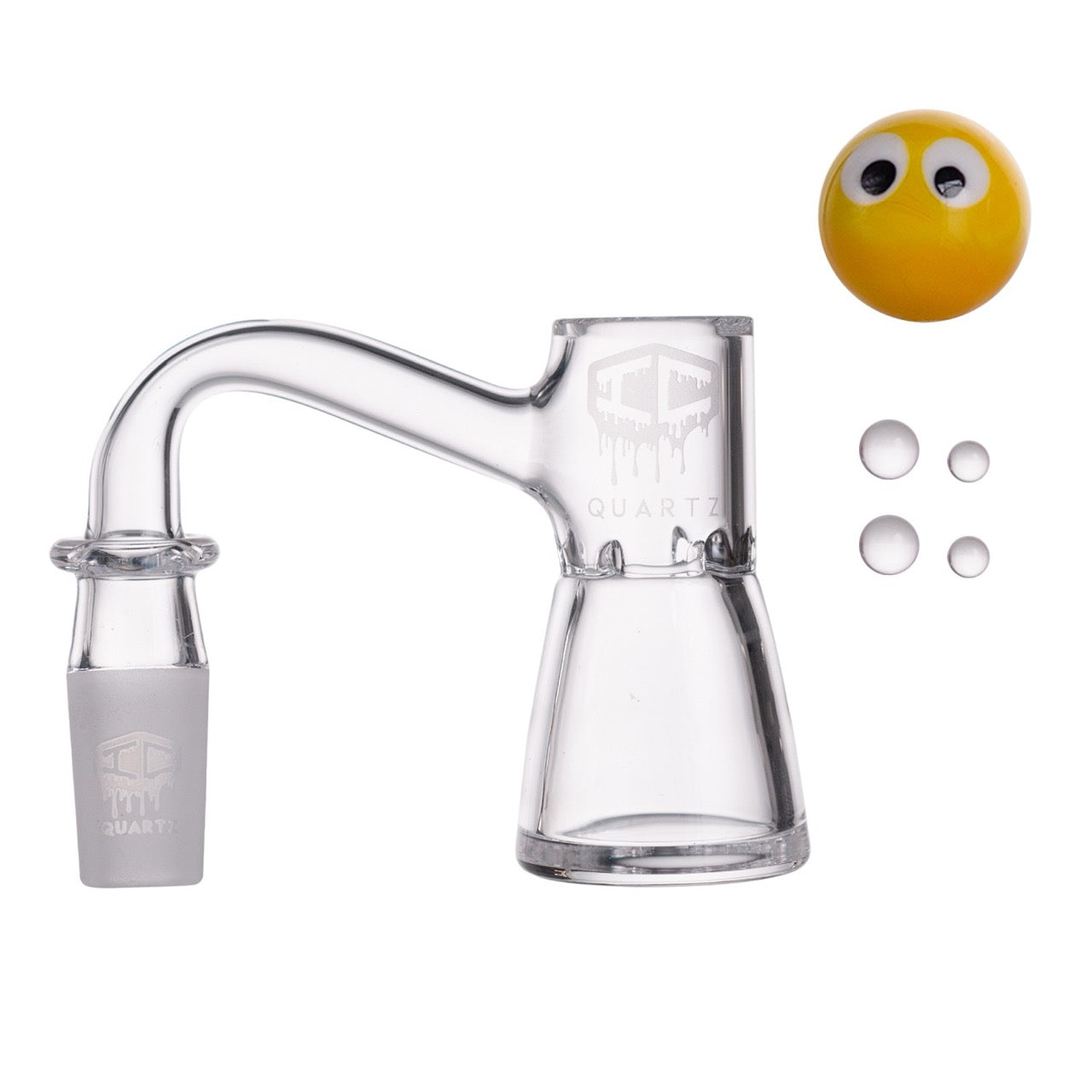 IC Quartz - Mystic | 14mm Banger | Includes Carb Cap and Terp Balls | 6 colors