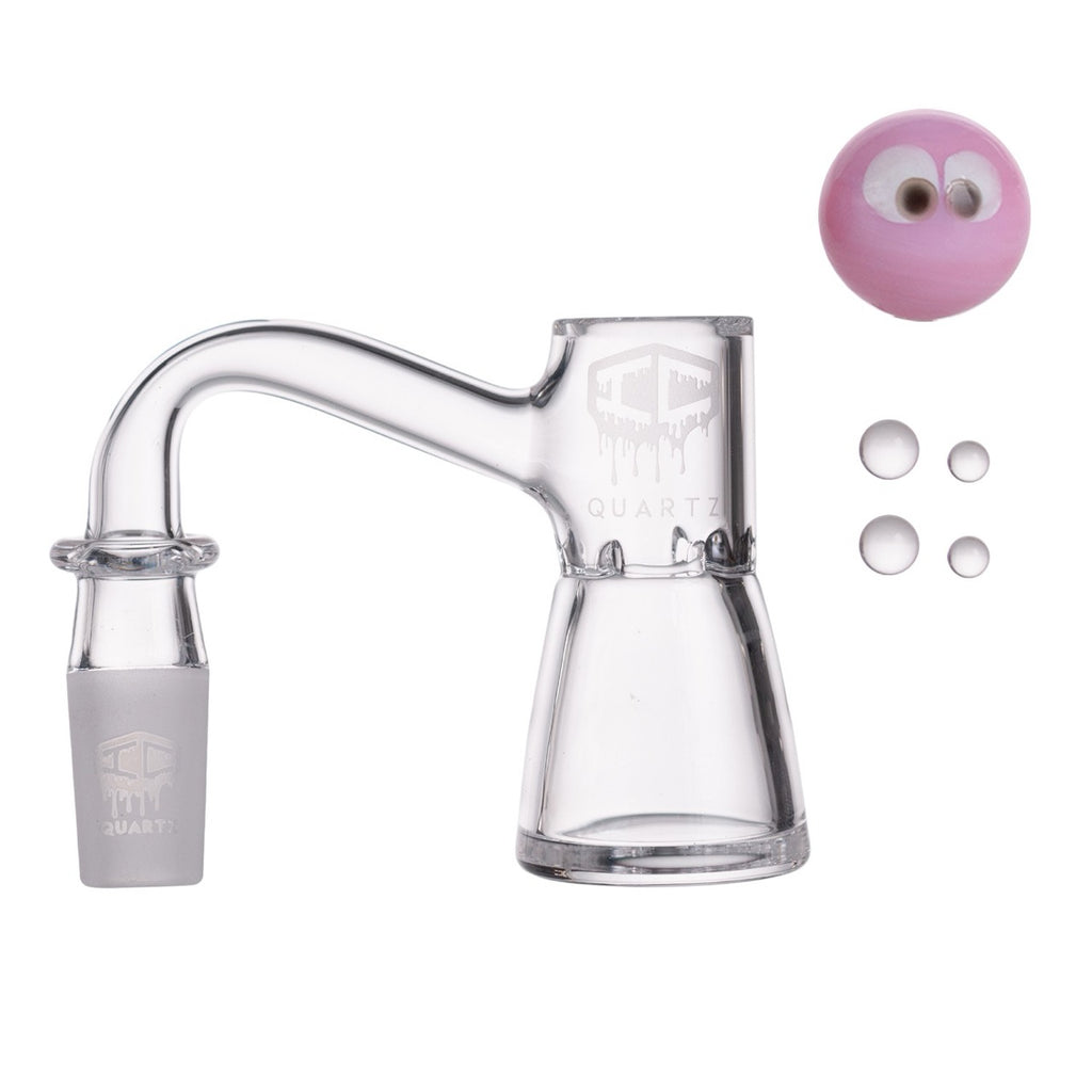 IC Quartz - Mystic | 14mm Banger | Includes Carb Cap and Terp Balls | 6 colors