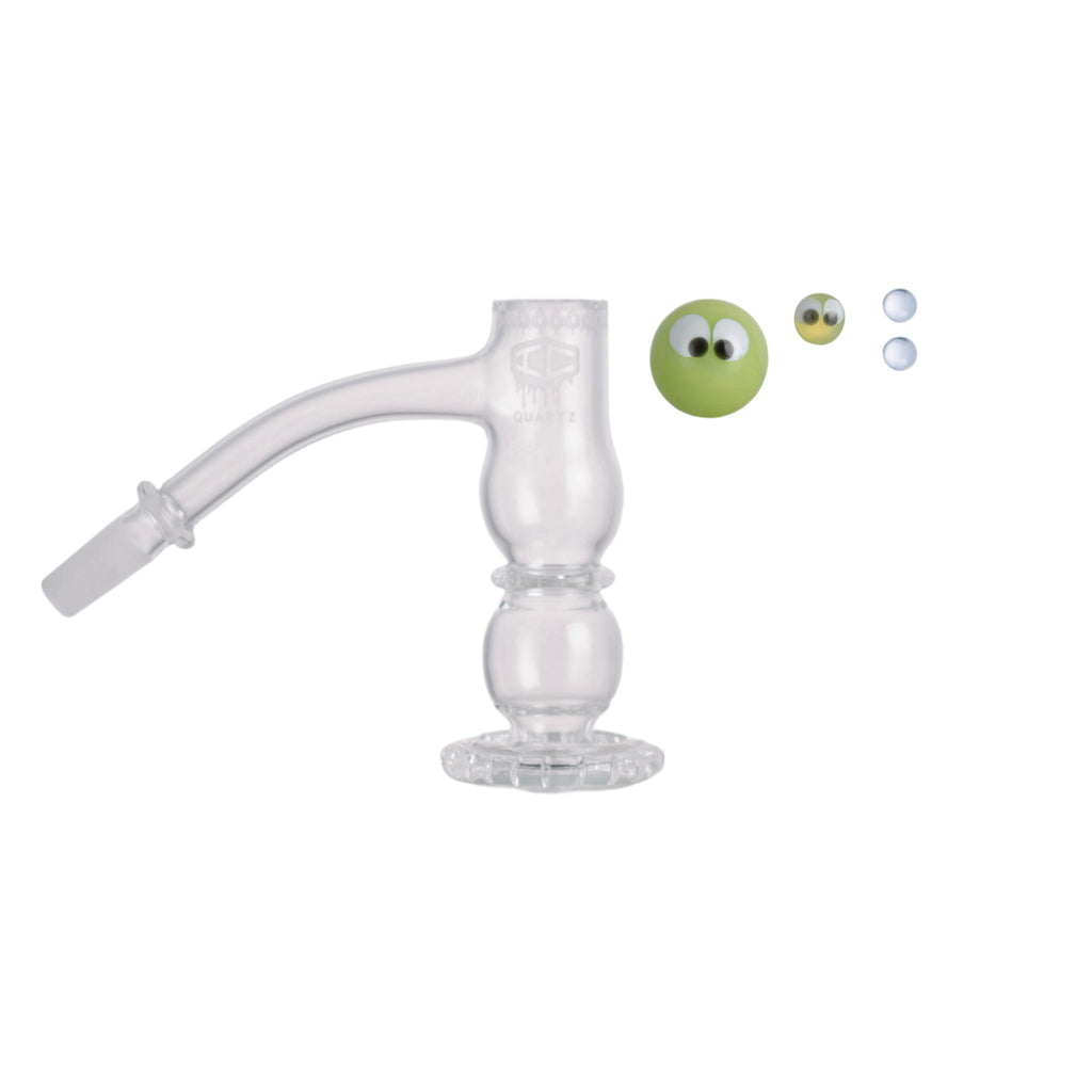 IC Quartz - Odyssey 3rd Gen | 10mm 45D Banger | Includes Carb Cap, Terp balls | 5 Colors