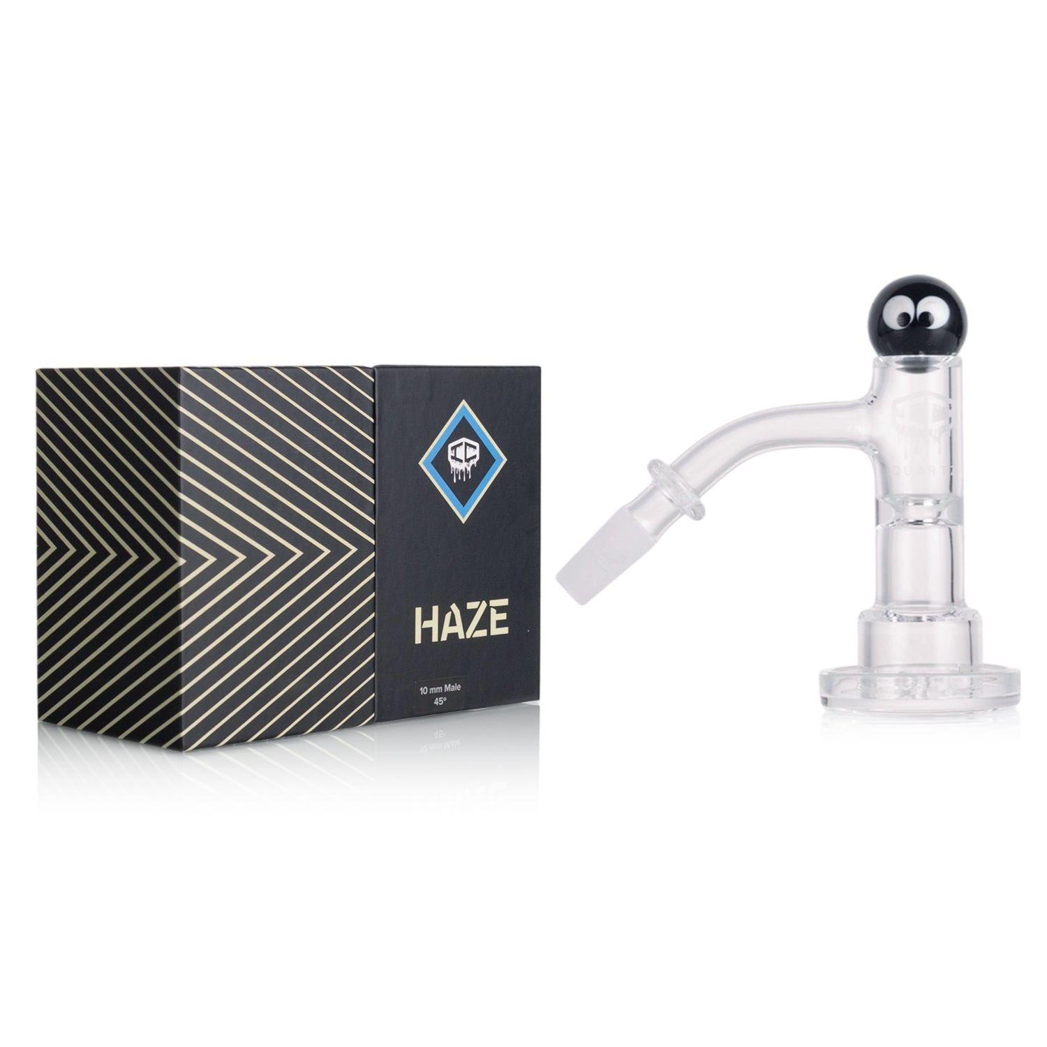IC Quartz - Haze | 10mm 45D Banger | Includes Carb Cap, Terp balls | 5 Colors
