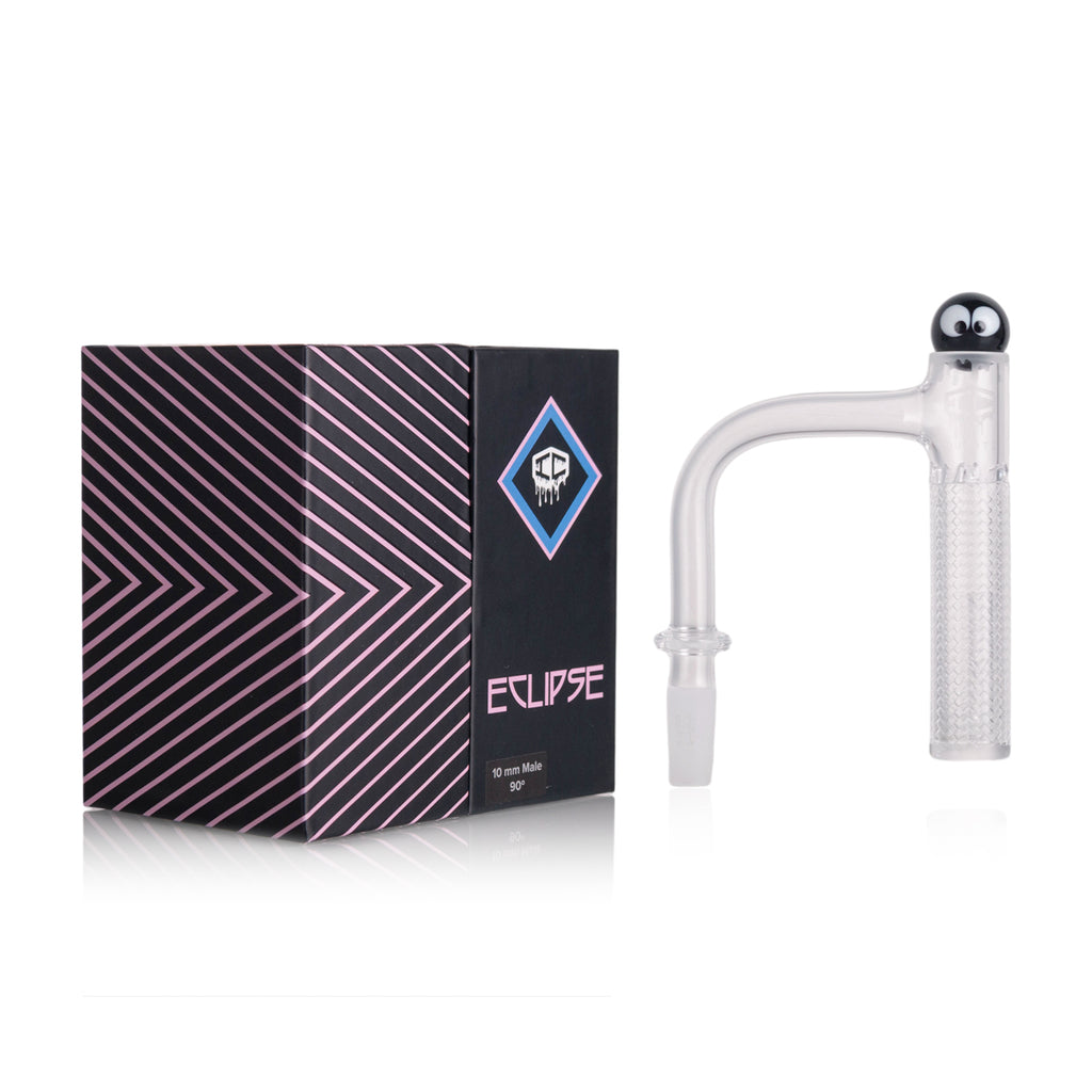 IC Quartz - Eclipse | 10mm 90D Banger | Includes Carb cap, Terp Ball | 5 Colors