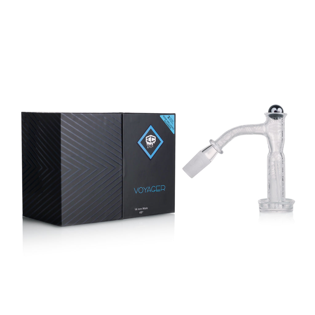 IC Quartz - Voyager 3rd Gen | 14mm 45D Banger | Includes Carb Cap, Terp balls | 5 Colors