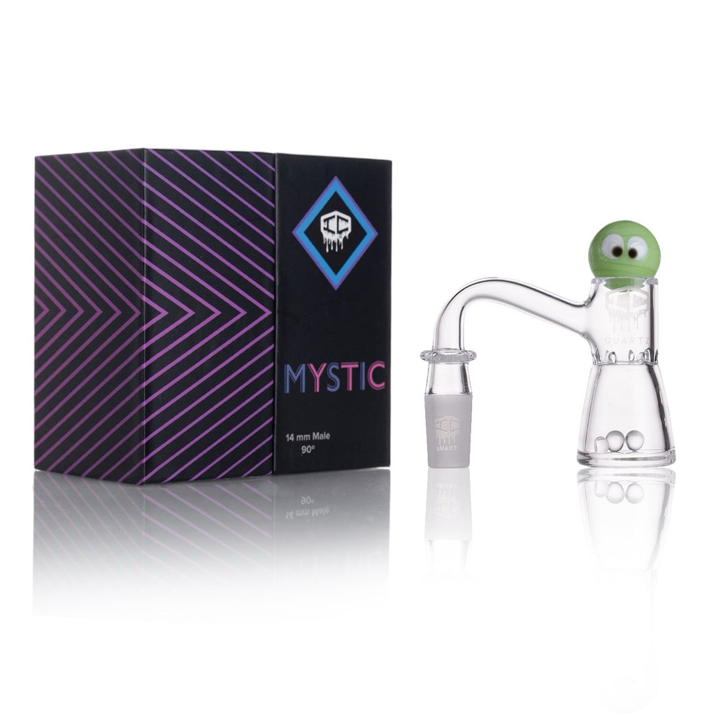 IC Quartz - Mystic | 14mm Banger | Includes Carb Cap and Terp Balls | 6 colors