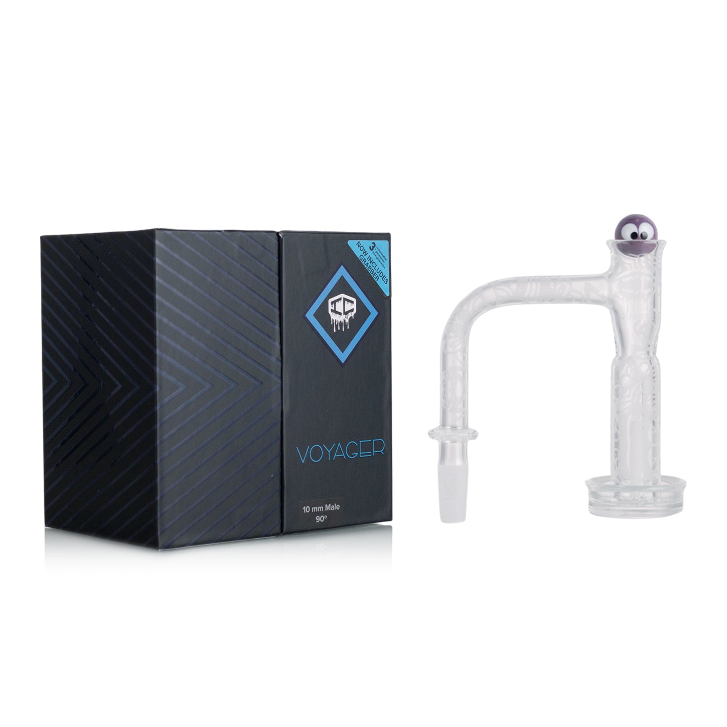 IC Quartz - Voyager 3rd Gen | 10mm 90D Banger | Includes Carb Cap, Terp balls | 5 Colors Main image