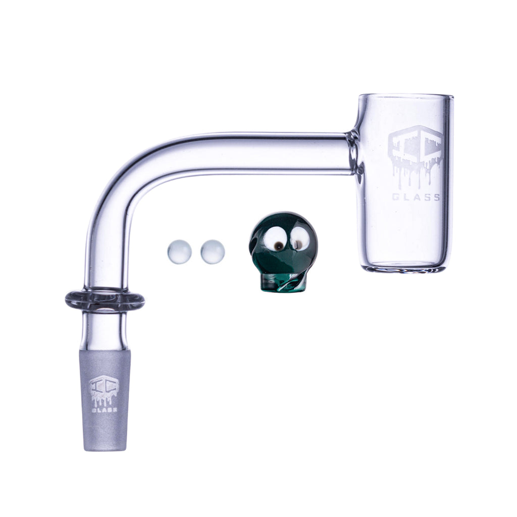 IC Glass - Extended | 10mm 90D Quartz Banger | 5 Colors