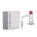 IC Glass - Ice River | 10mm 90D Quartz Banger | Includes Carb Cap, Terp Balls & Sticker | 5 Colors