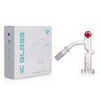 IC Glass - Columbia  | 14mm 45° Quartz Banger | Includes Carb Cap, Terp Balls & Sticker | 5 Colors