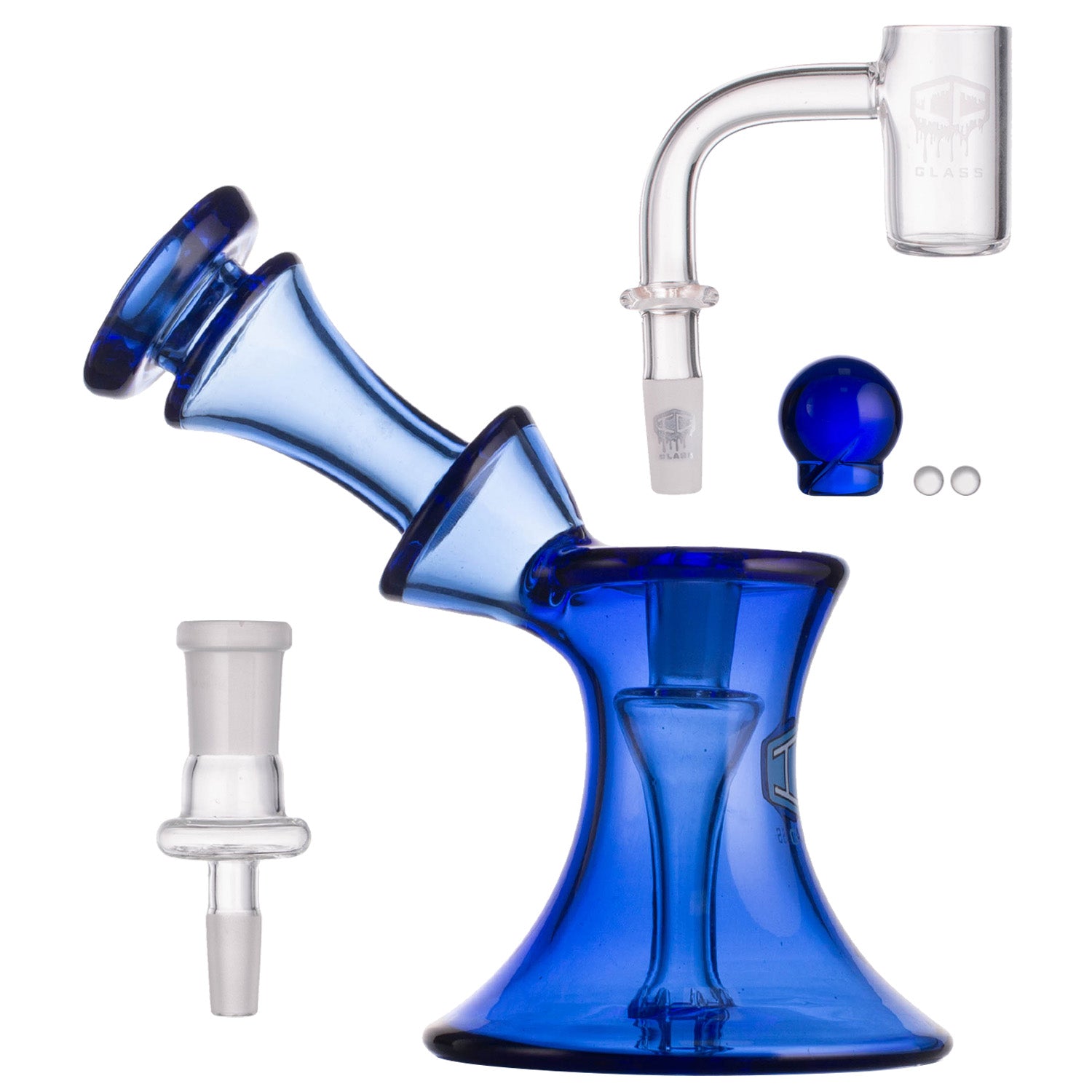 IC Glass - Flowing Fantasy | Includes long neck Banger | 6 "