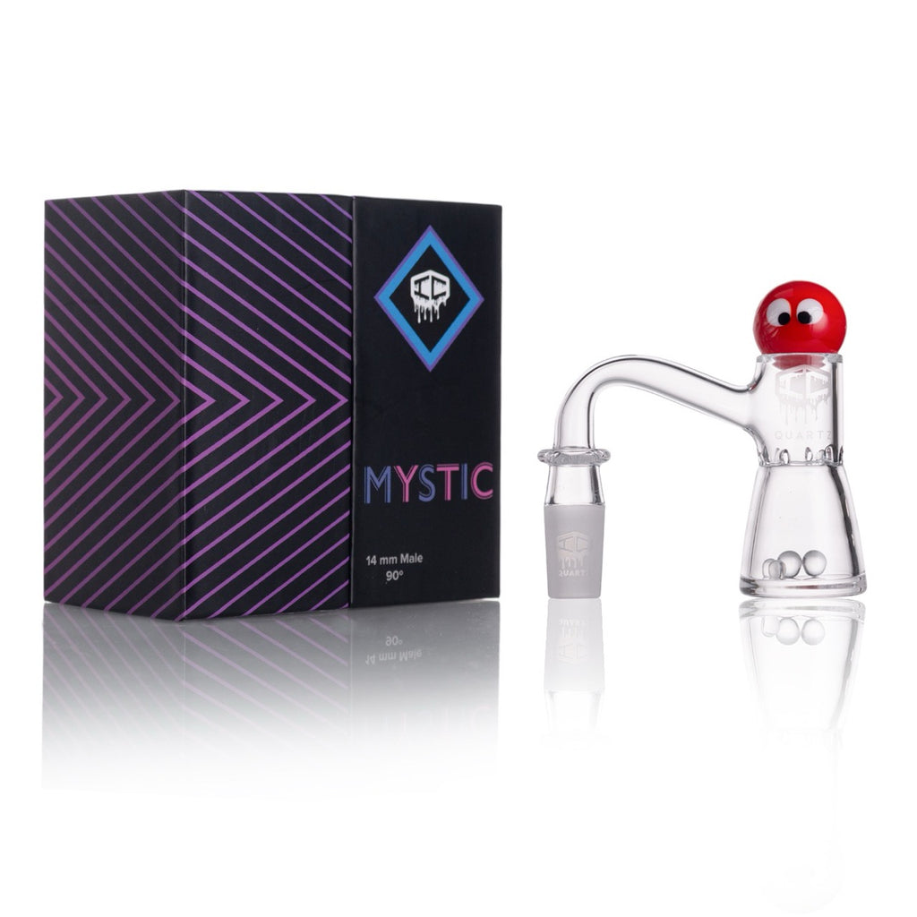 IC Quartz - Mystic | 14mm Banger | Includes Carb Cap and Terp Balls | 6 colors