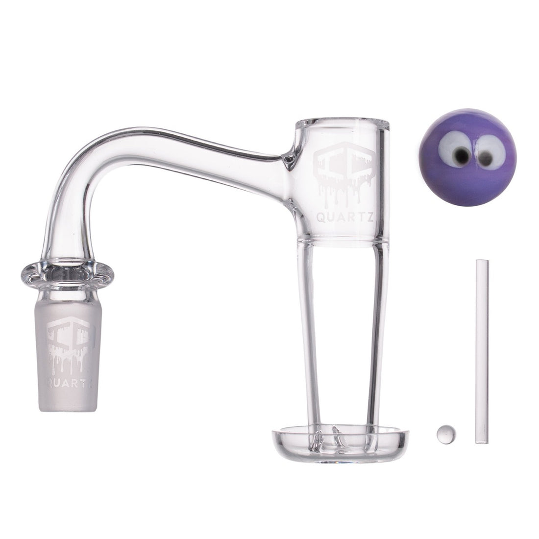 IC GLASS - GREENGOLD | 14MM  Male Banger | Includes Carb Cap, Terp Balls |90D