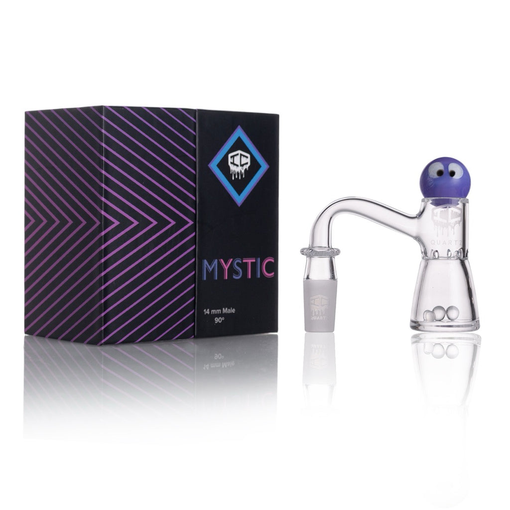 IC Quartz - Mystic | 14mm Banger | Includes Carb Cap and Terp Balls | 6 colors