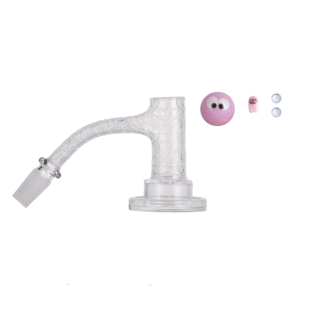 IC Quartz - Quasar 3rd Gen | 14mm 45D Banger | Includes Carb Cap, Terp balls | 3 Colors