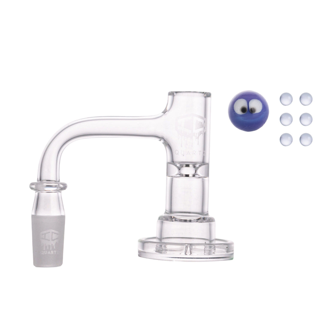 IC Glass - Haze | 14mm Male 90° Quartz Banger (ICQ1106)
