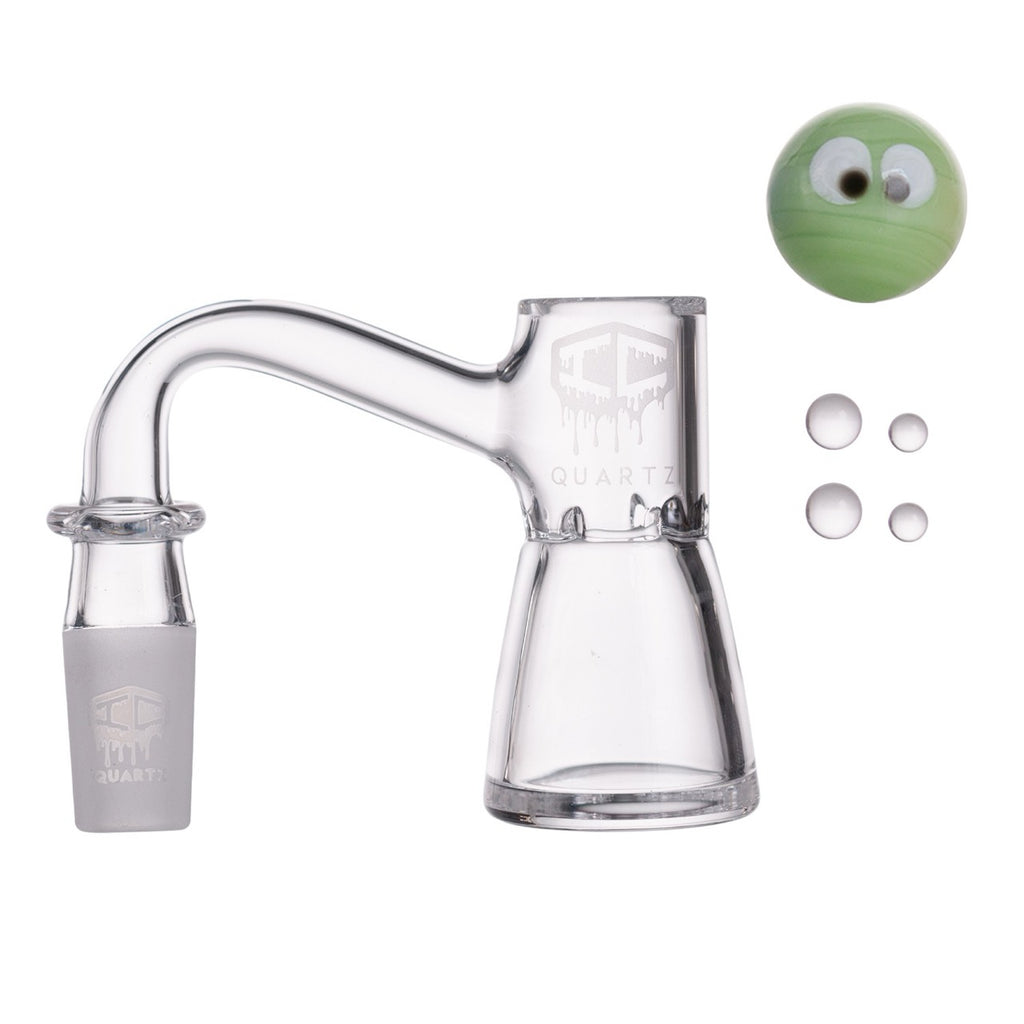 IC Quartz - Mystic | 14mm Banger | Includes Carb Cap and Terp Balls | 6 colors