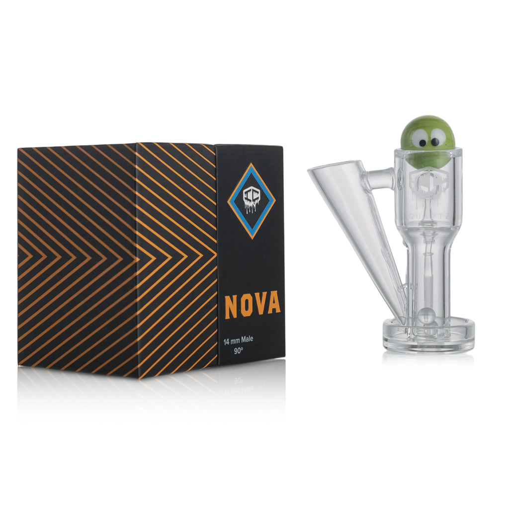 IC Quartz - Nova | 14mm 90° Banger | Includes Terp Ball Grabber, Carb Cap & Terp Balls | 5 Colors
