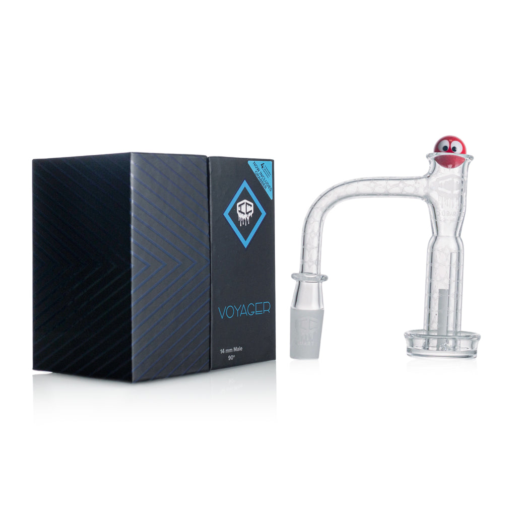 IC Quartz - Voyager 4th Gen | 14mm 90D Banger | Includes Terp Ball Grabber | 5 Colors