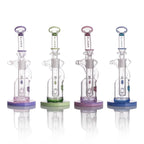 IC GLASS - Recycler with Colored Base and Lip | Premium Smoking Accessories Wholesale