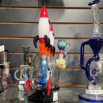 Rocket- Rocket design Water Pipe with astronaut inside  | 12"
