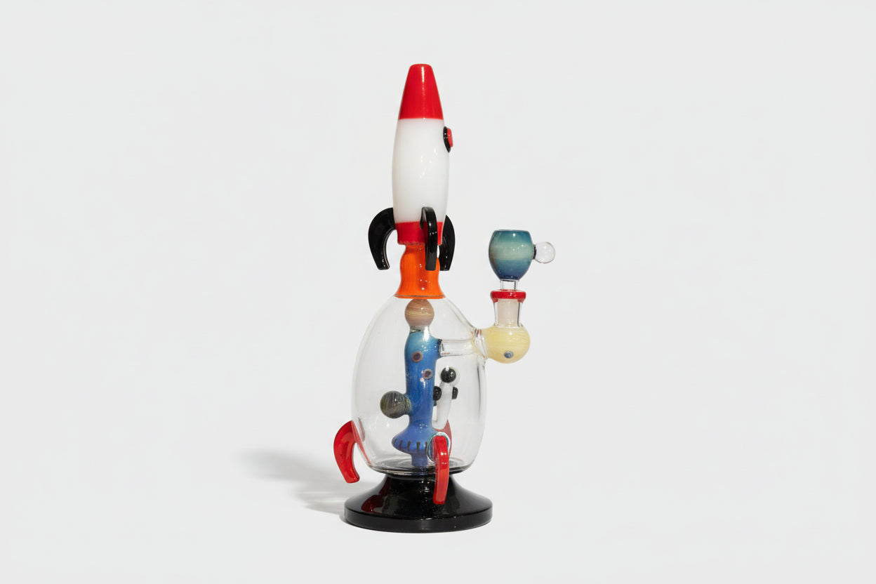 Rocket- Rocket design Water Pipe with astronaut inside  | 12"