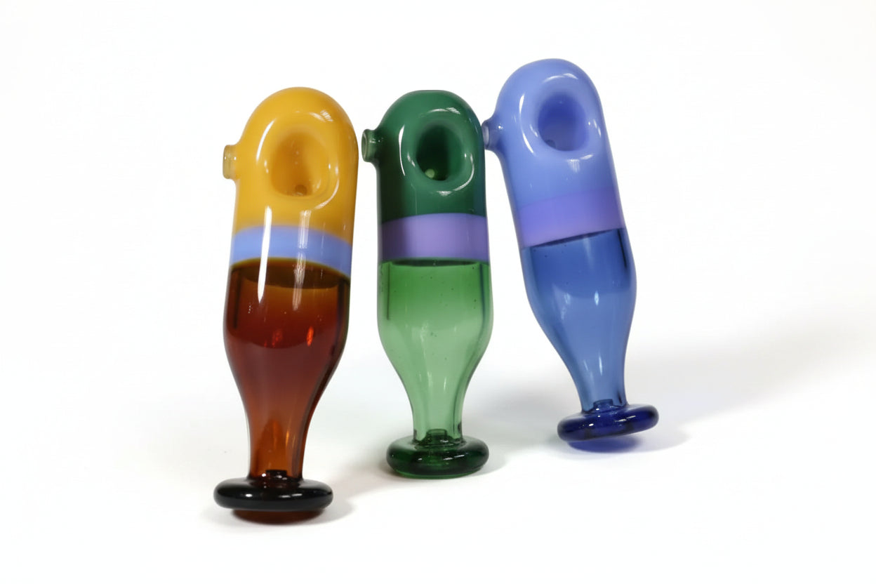 Hand Pipe - Base Ball Bat Design | Dual Tone | 5" | Assorted| $7.99/Pc