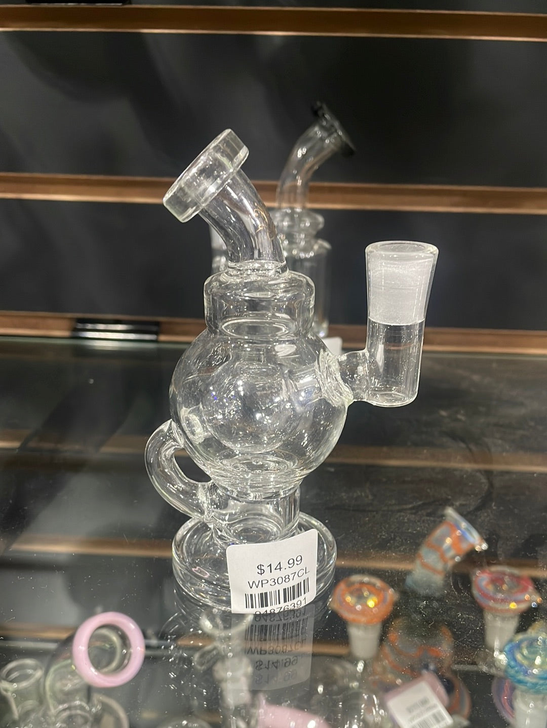 Cali Crown - 4.5" Round Shaped Recycler Water Pipe