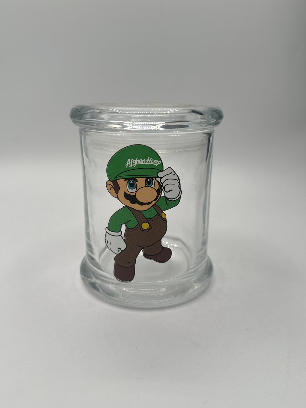 Air tight Glass container jars with print - LARGE | BOX OF 2 UNITS | BOX