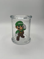 Air tight Glass container jars with print - LARGE | BOX OF 2 UNITS | BOX