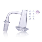 IC Glass - Martin River | 14mm 90D Quartz Banger  | Includes Carb Cap, Terp Balls | 5 Colors