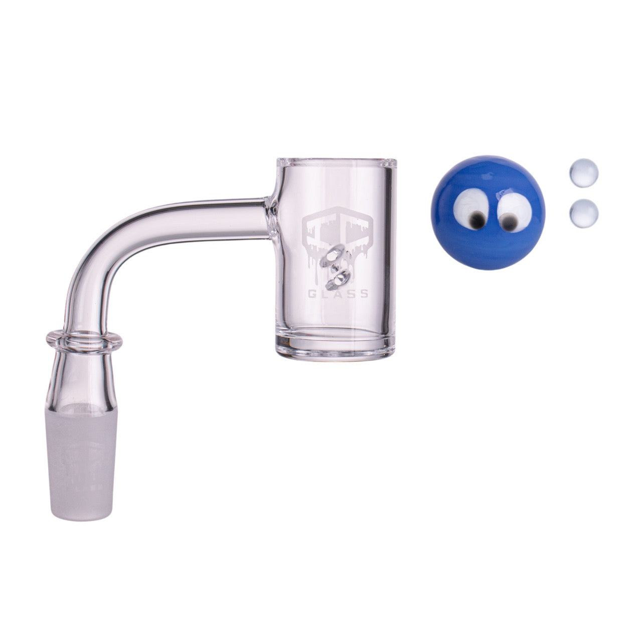 IC Glass - Hanging | 14mm 90D Quartz Banger | Includes Carb Cap, Terp Balls & Sticker | 5 Colors