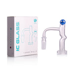 IC Glass - Columbia | 14mm 90D Quartz Banger | Includes Carb Cap, Terp Balls & Sticker | 5 Colors